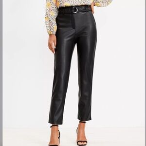 Loft belted slim taper